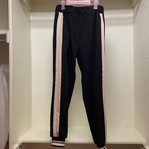 ZARA kinds black jogger silk pants